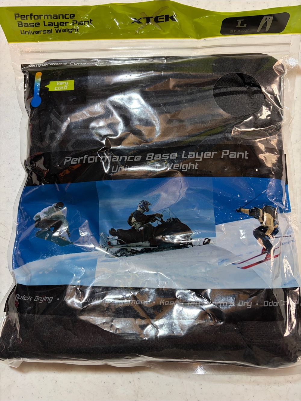 Men's Performance Base Layer Sweatpants - Black